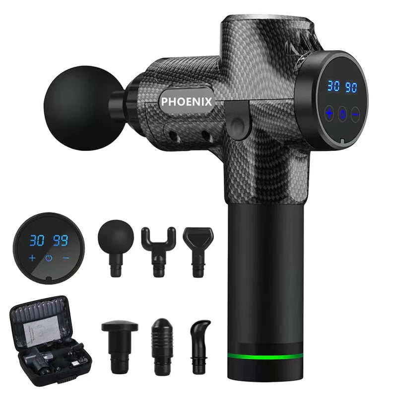Phoenix A2 Deep Tissue Massage Gun — Muscle Relaxation & Pain Relief Therapy for Back, Legs & Feet