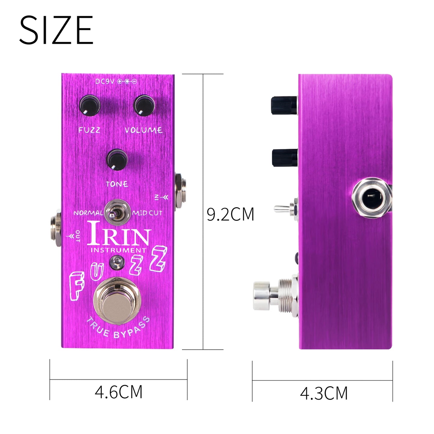 Impressive IRIN Electric Guitar Effects Pedal - Vintage Overdrive, Crunch Distortion, Analog Delay, Classic Chorus, Ultimate Drive - Enhance Your Sound