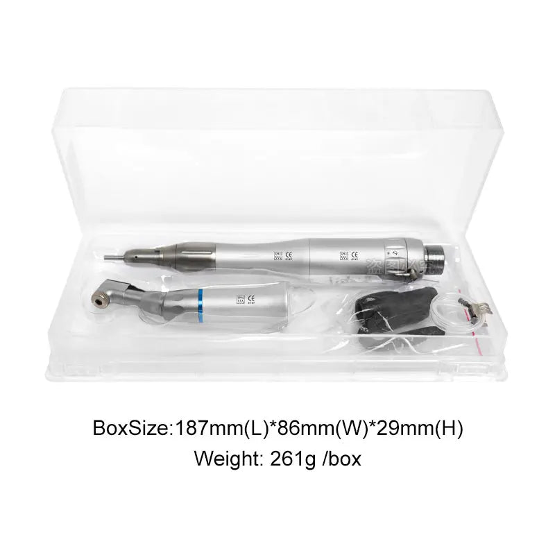 Dental Slow Speed Handpiece — Straight Contra Angle for Air Turbine, Micromotor Polishing & Lab Equipment