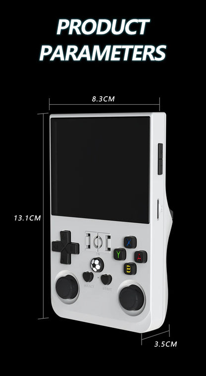 Open Source R36 PRO Retro Handheld Game Console 3.5" IPS Screen Linux Portable Player with 128GB Games