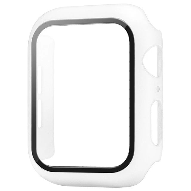 Apple Watch Glass Case Cover - Full Screen Protector for Series 9, 8, 7, 6, SE & iWatch 38mm-45mm