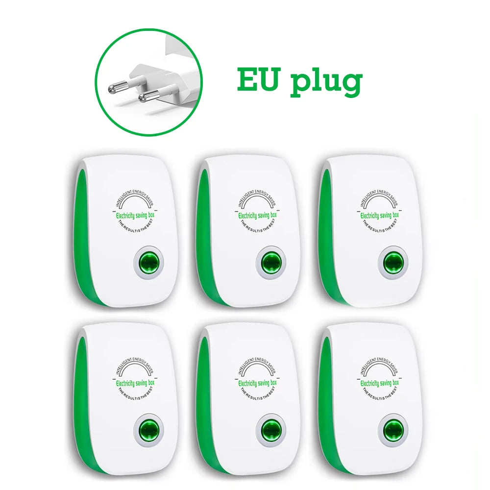 Smart Electricity Saving Box – US/EU Adapter, Intelligent Power Factor Saver for Home & Office Energy Cost Reduction