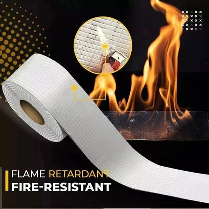 High Temperature Resistant Waterproof Tape - Aluminum Foil Thicken Butyl Tape for Wall, Pool, Roof Crack Repair - Self-Sealing Duct Tape