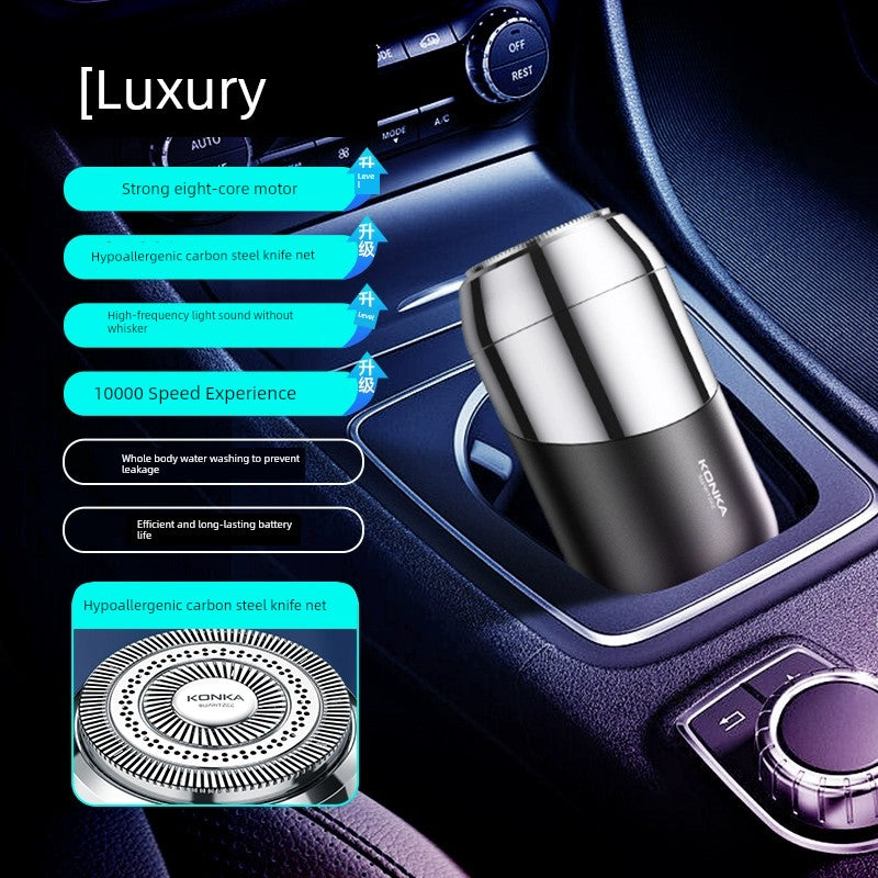 Konka Official 2025 Men’s Electric Shaver – Portable Lock & Load Spray Shaving Device