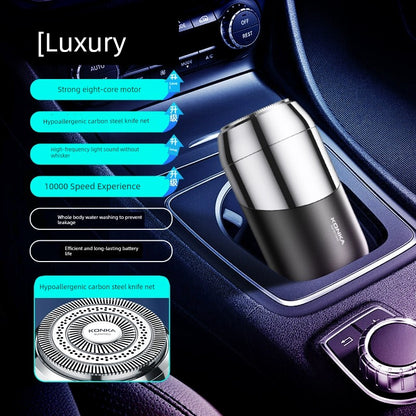 Konka Official 2025 Men’s Electric Shaver – Portable Lock & Load Spray Shaving Device