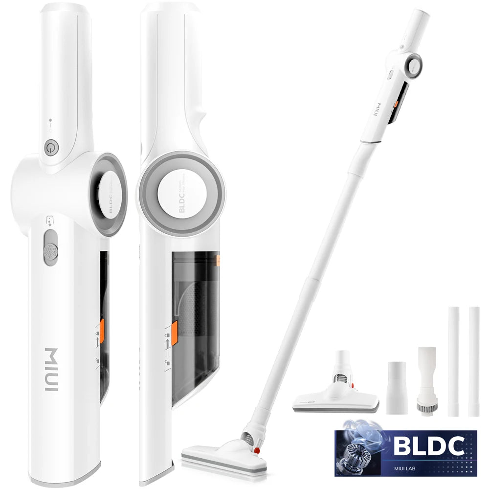 Portable Handheld Vacuum Cleaner – Multi-Function Lightweight Cleaner for Pet Hair, Home & Car, White