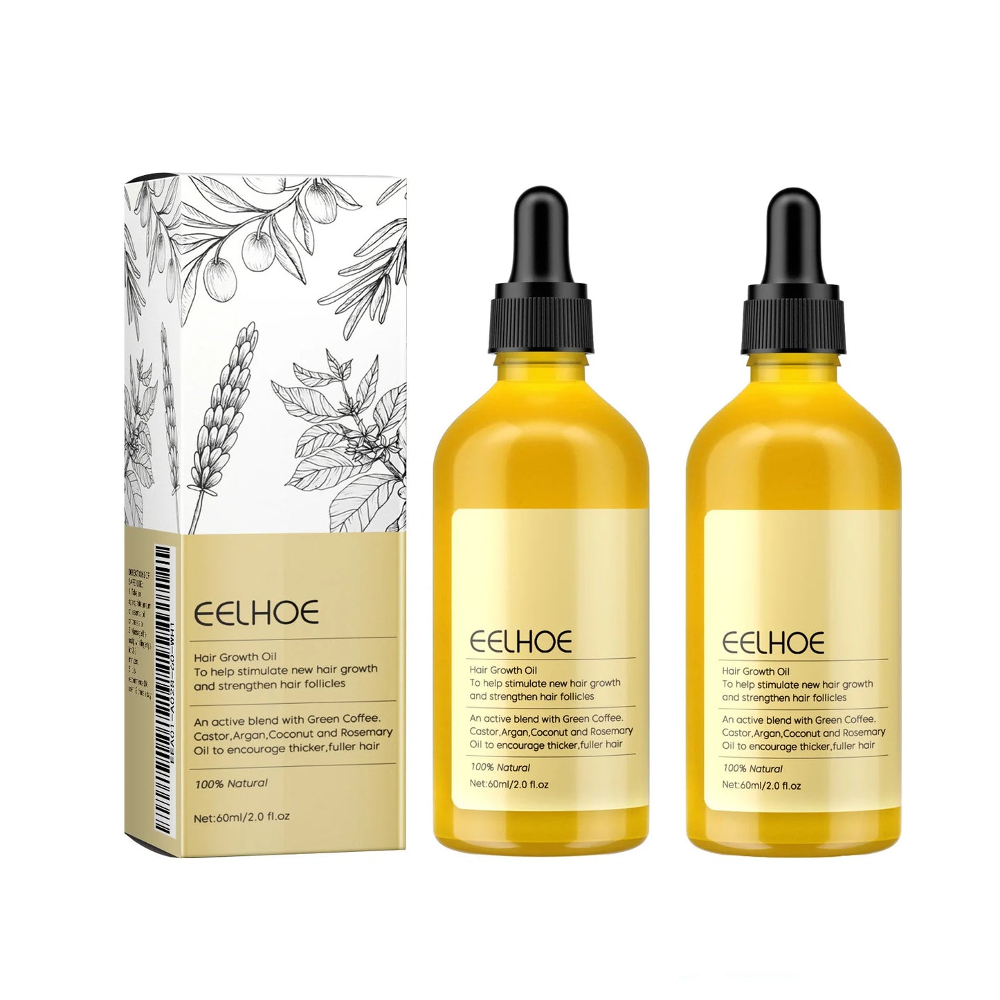 Rosemary Hair Growth Oil 1-3pcs - Moisturizing Hair Serum for Scalp Care & Hair Repair