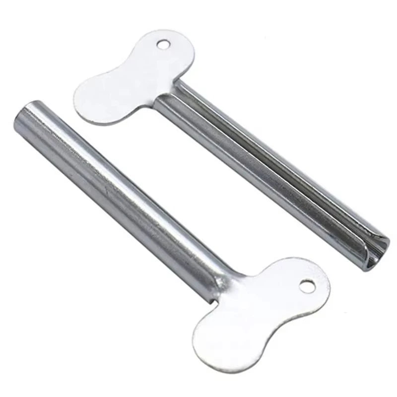 Stainless Steel Tube Squeezer - Metal Toothpaste, Hair Dye & Cosmetic Tube Press Tool for Bathroom Use