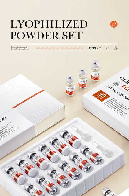 Facial Microneedling Serum Set – Yeast Freeze-Dried Peptides for Pore Shrinkage, Moisturizing, Brightening & Anti-Aging