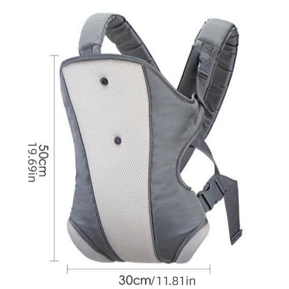 4-in-1 Ergonomic Baby Carrier with Hip Seat - Adjustable Newborn Kangaroo Wrap Breathable Front-Facing Baby Backpack