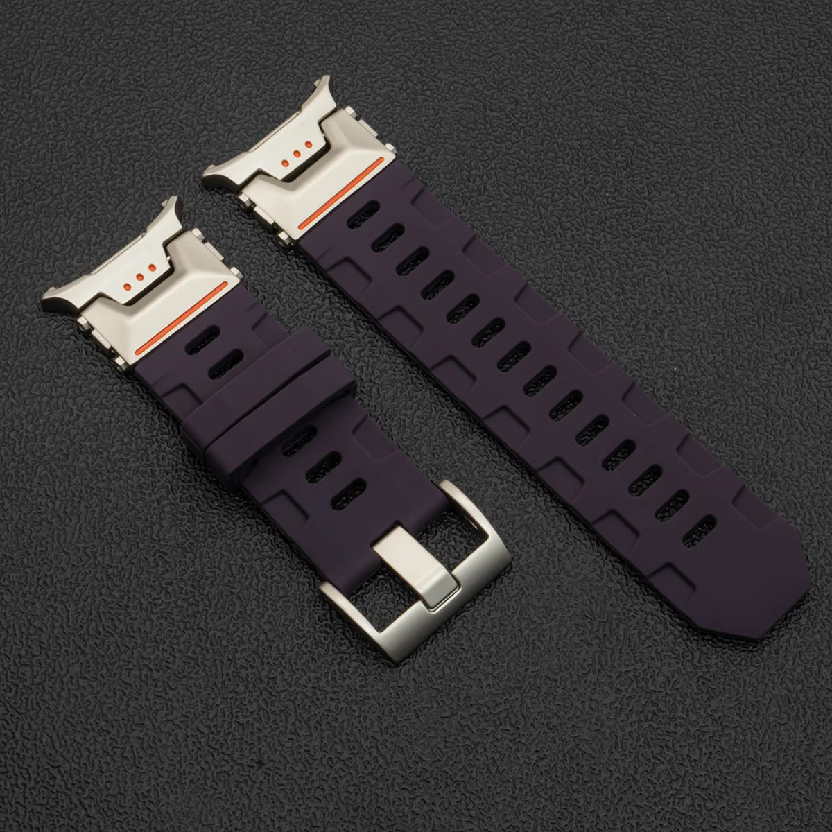 Soft Silicone Loop Strap for Samsung Galaxy Watch Ultra 47mm – Luxury Sports Band with Curved End for Men