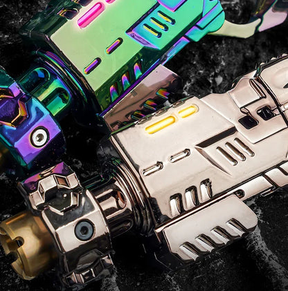 Shell-Ejecting Alloy Toy Pistol Set – Mini Finger Spinning Top Fidget & Sensory Desk Gadget for Teens