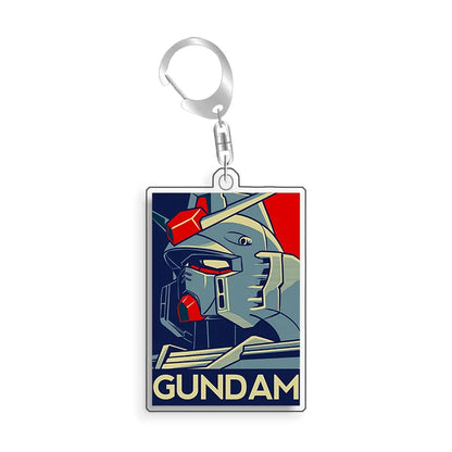 Gundam Freedom ZGMF-X10A Keychain - Recycled Acrylic Anime Backpack Pendant and Collectible Gift for Fans
