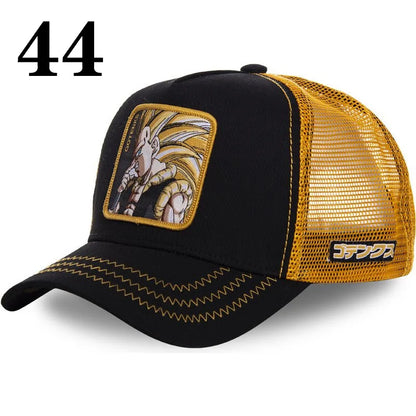 Dragon Ball Anime Baseball Cap - Goku Vegeta Buu Mesh Hip Hop Hat for Summer Casual Wear