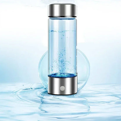 Hydrogen Oxygen Water Cup - H2 Inhalation Device with SPE PEM Dual Chamber Ionizer for Healthcare