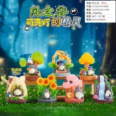 Hayao Miyazaki Totoro Anime Blind Box – Creative Wind Elf Glowing Night Light Figure for Home Decor & Birthday Gift