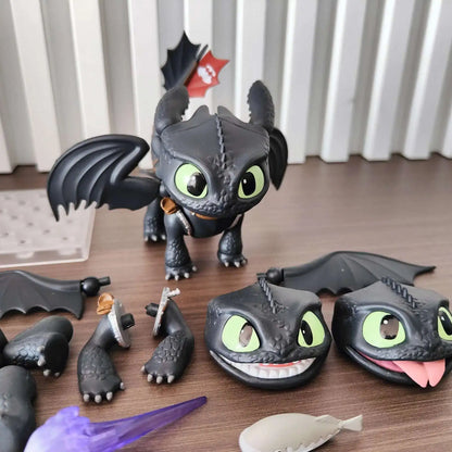 How to Train Your Dragon Anime Figure #2238 – Toothless & Light Fury Action Model Kit, Ornament Toy, Collectible Gift