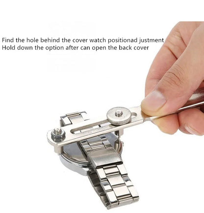Watch Back Case Opener & Closer Tool – Adjustable Repair Wrench for Battery Replacement & Watchmaking