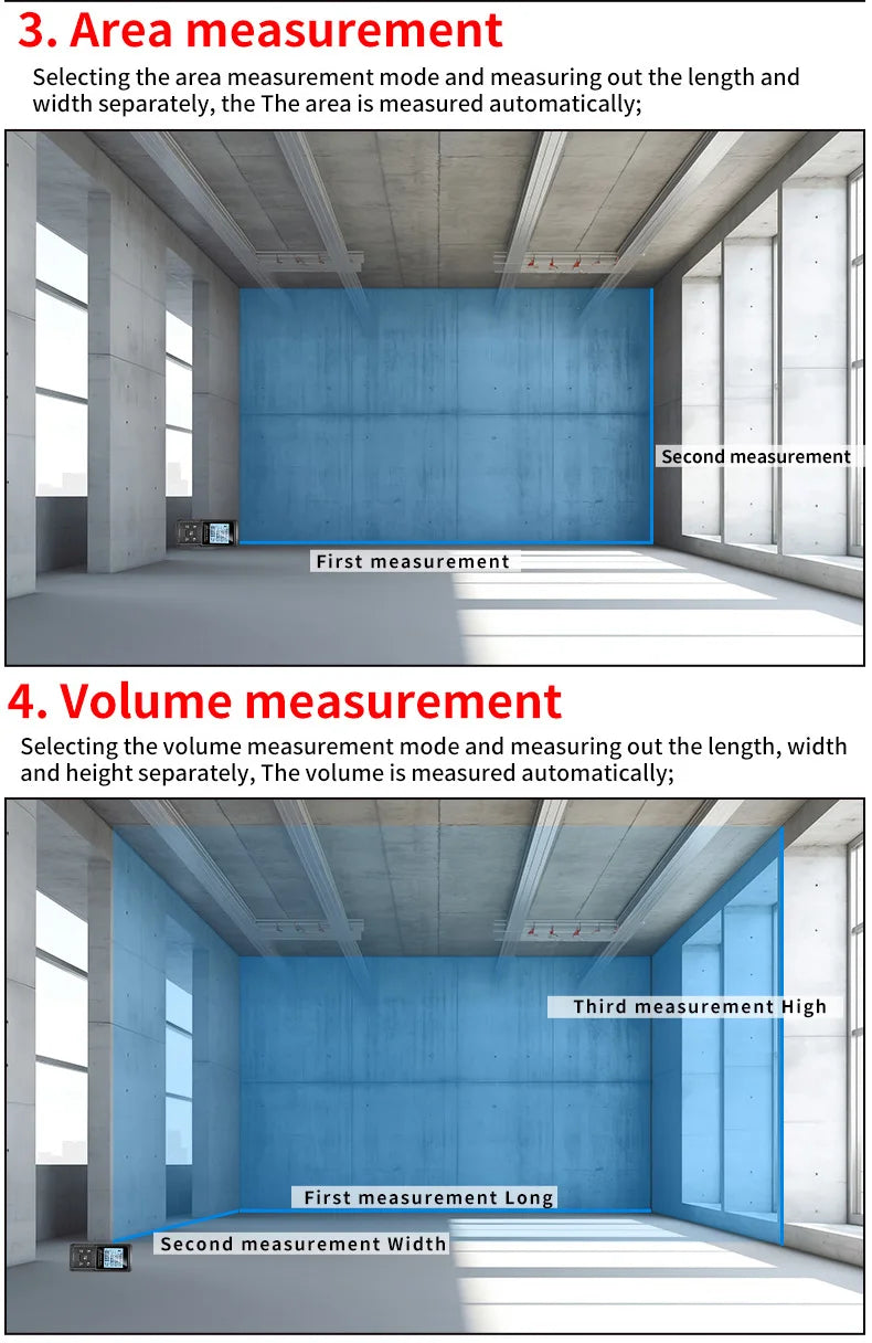 Snakol 120M Green Laser Tape Measure — High Accuracy Digital Distance Meter & Electronic Ruler