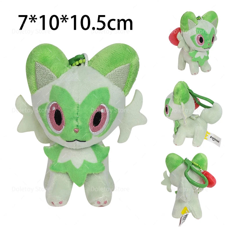 Original Pokémon Plush Keychain – Pikachu, Eevee, Charmander, Squirtle, Mew, Snorlax, Jigglypuff Cute Cartoon Doll Toy Gift for Kids