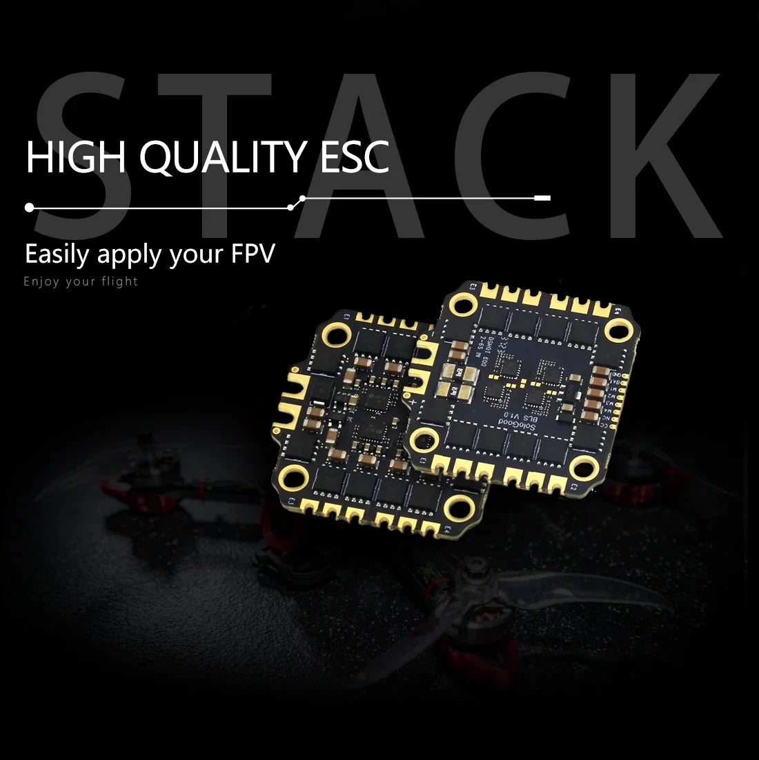 SoloGood F722 Flight Controller with ICM42688P & BLHELI_S 60A 4-in-1 ESC – 30.5x30.5mm 2-6S for FPV Freestyle Drone Parts
