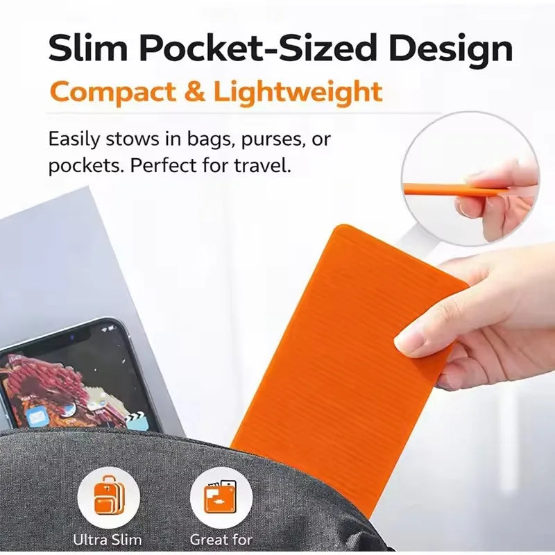 Foldable Silicone Phone Holder Stand - Adjustable Multi-Angle Desktop Stand for iPhone, iPad & Tablet