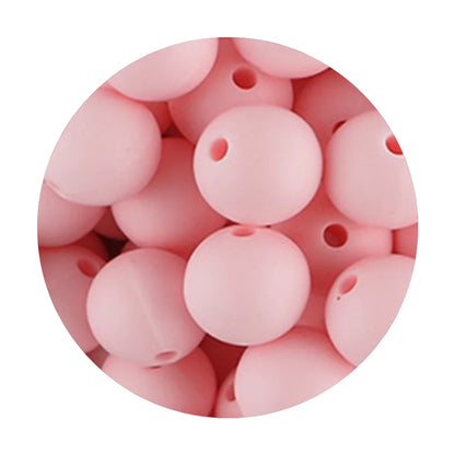 50Pcs Silicone Spacer Beads - 9/12/15mm Round Loose Beads for DIY Necklace Bracelet Jewelry Making