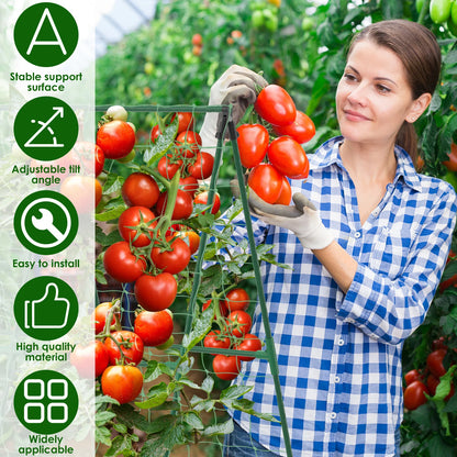 A-Frame Garden Trellis for Cucumbers & Tomatoes – Detachable Climbing Plant Support Frame