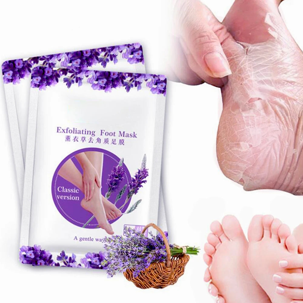 Exfoliating Foot Mask & Pedicure Socks – Dead Skin Removal, Whitening Foot Care, Foot Spa Scrub & Skin Refreshment