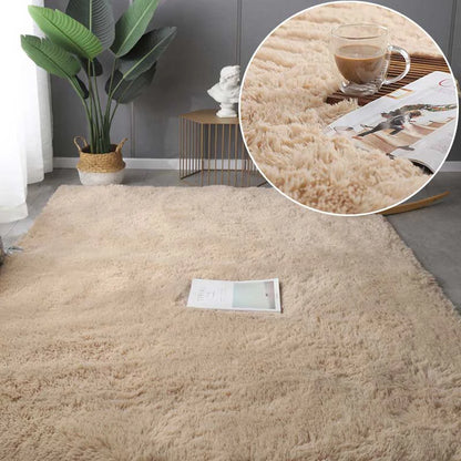 Large Plush White Area Rug – Soft Fluffy Carpet for Living Room, Bedroom, Teen Room & Home Decor
