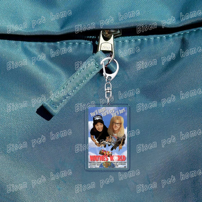 Classic Movie Keychains – Jaws, Fight Club, Avatar Pendant Key Rings for Bags & Fan Gifts