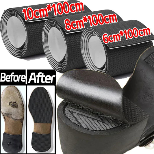 Mute Cushion Anti-Slip Shoe Sole Stickers – Strong Self-Adhesive, Cuttable Grid Pattern, Anti-Wear Silent Patch Tape