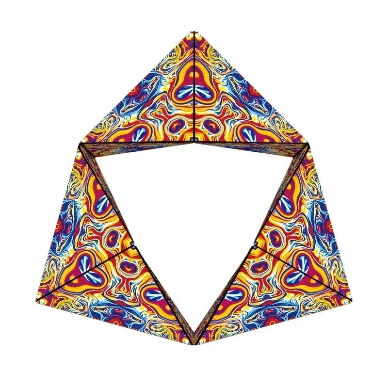 Magic Infinite Cosmic Shasibo Cube — Magnetic Fidget Puzzle Toy, Changeable Anti-Stress Flip Cubic Cube