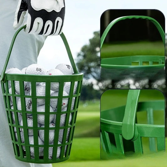 PGM Portable Golf Ball Basket – Eco-Friendly PP Storage Holder, Holds 50 Balls, Lightweight Practice & Training Equipment QK007