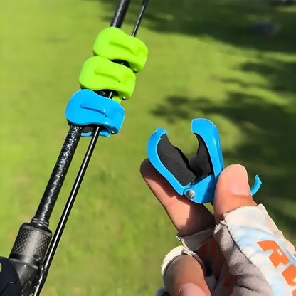 2-Piece Quick-Attach Fishing Rod Clip - Tool-Free One-Hand Holder for 2-Piece Freshwater Rods & Tackle Organization