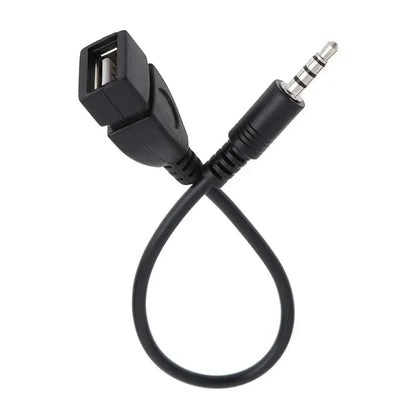 3.5mm AUX to USB Audio Cable - Car Music & Headphone Converter for Car Electronics