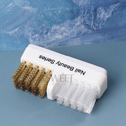 Electric Nail Drill Brush – Portable Manicure Bit Cleaner with Dual Copper Wire for Nail Care Tools