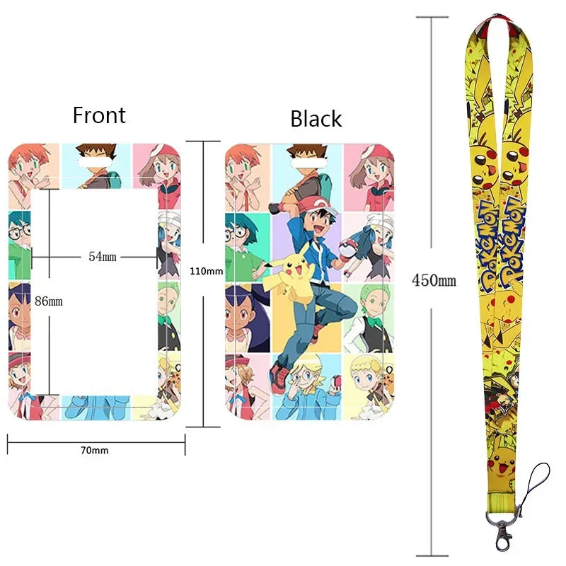 Pikachu Neck Strap Lanyard for Keys – ID Badge Holder, Keychain, Key Rings, Fashion Accessory Gift