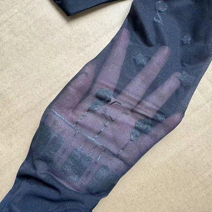 Musical Note Black Tights - Y2K Lolita Printed Stockings for Women, Party & Club Pantyhose