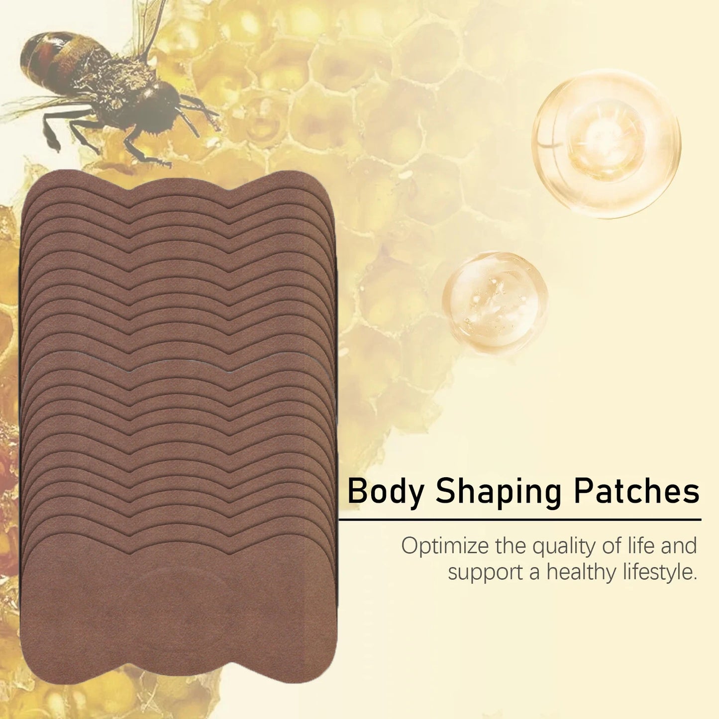 Body Shaping Fat Burning Patches — Lymphatic Slimming Stickers for Stomach & Belly, Female & Male