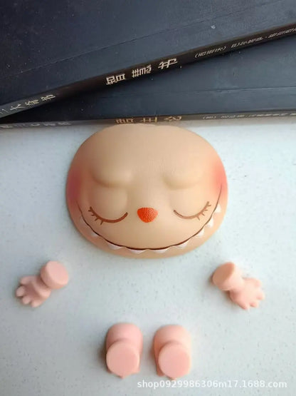 Hot Sell Labubu Plush Doll Accessories – PVC Face Changing Parts, Hands & Feet Replacement DIY Gifts