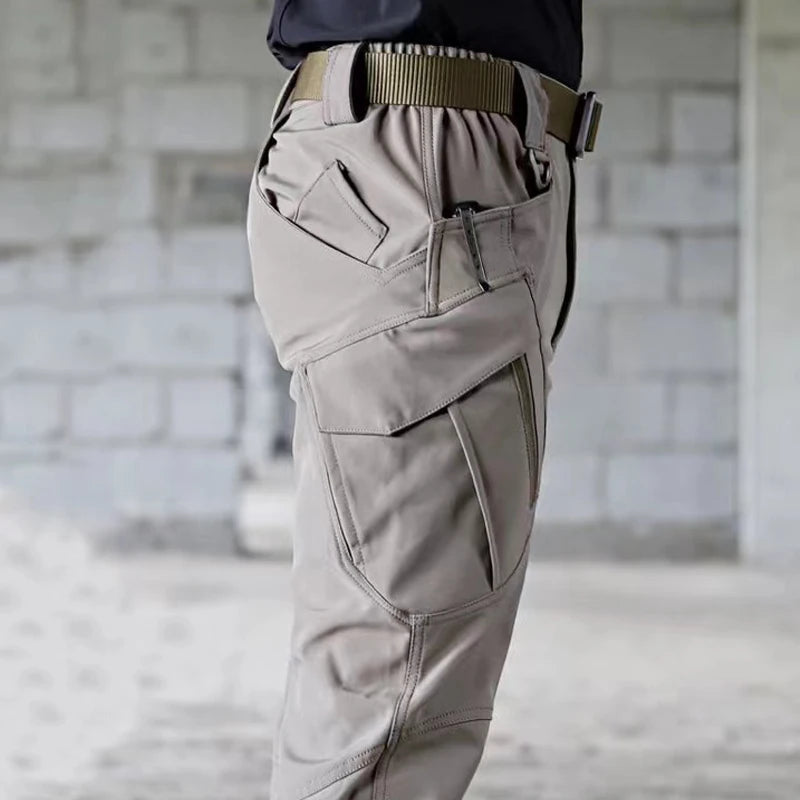 Men's Quick-Dry Tactical Cargo Pants - Elastic Outdoor Sports Trousers for Camping, Hiking, Trekking, Fishing, Climbing - Spring & Autumn