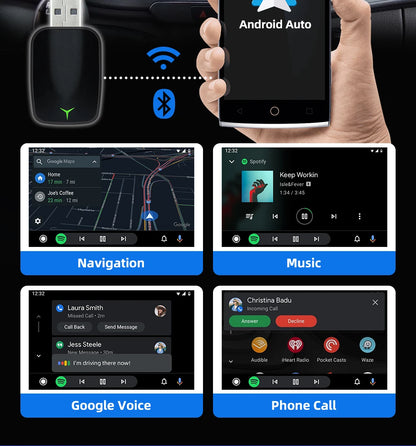 New 2-in-1 Wired to Wireless CarPlay & Android Auto Adapter – Smart Box with 5GHz WiFi, Fast Plug & Play Connection