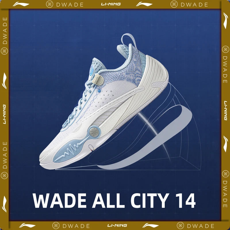 Li-Ning Wade All City 14 Basketball Shoes - Professional Sneakers with Super Boom Cushioning and Stable Support