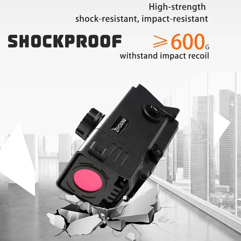 Night Vision Rifle Scope – IR850 Infrared Tactical Monocular with MOA Recording & Range Finder