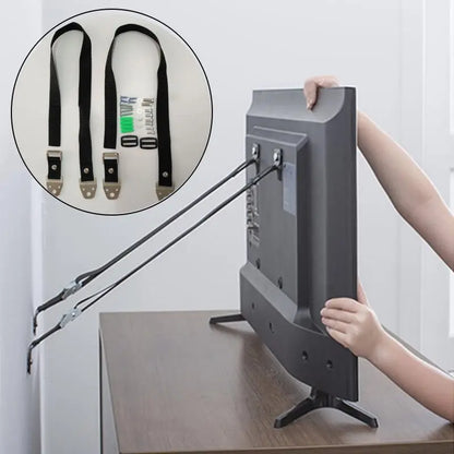 High-Quality Baby Safety Lock - 2pcs/Lot Anti-Tip Straps for Flat TV and Furniture Wall, Child Lock Protection