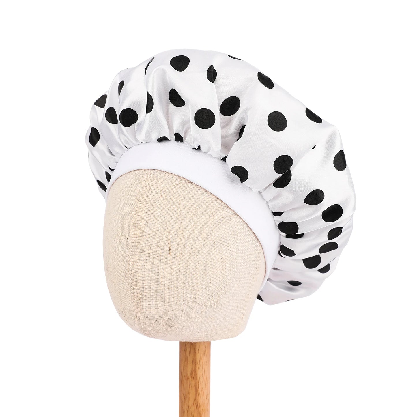 African Print Kids Satin Bonnet - Adjustable Ankara Sleep Cap for Babies & Children, Silk Shower Hat