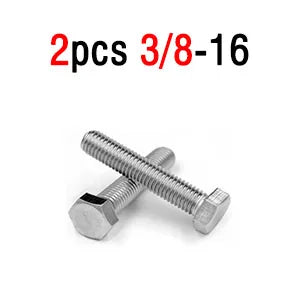 304 Stainless Steel Hex Head Screw – American-Made ANSIB18.2.1 Standard Bolts in 1/4, 5/16, 3/8, 7/16, 1/2, 5/8 Sizes