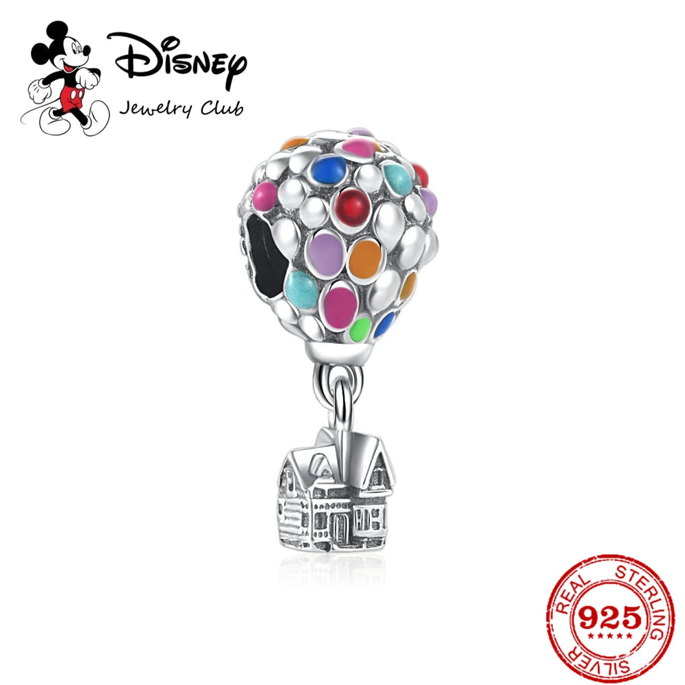 New 925 Sterling Silver Mickey Minnie Vinnie Charm – Beaded Fit for Original Pendant Bracelet, DIY Ladies Jewelry