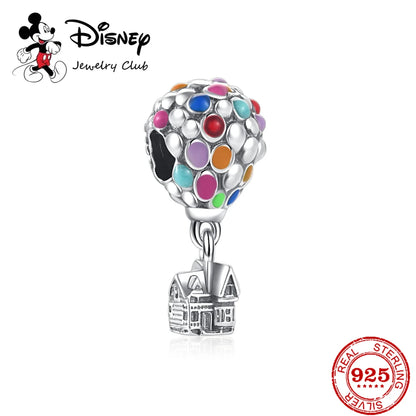 New 925 Sterling Silver Mickey Minnie Vinnie Charm – Beaded Fit for Original Pendant Bracelet, DIY Ladies Jewelry